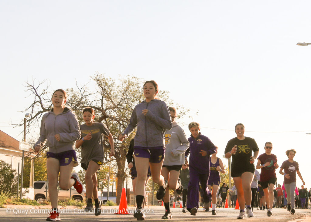 Runners out on the course